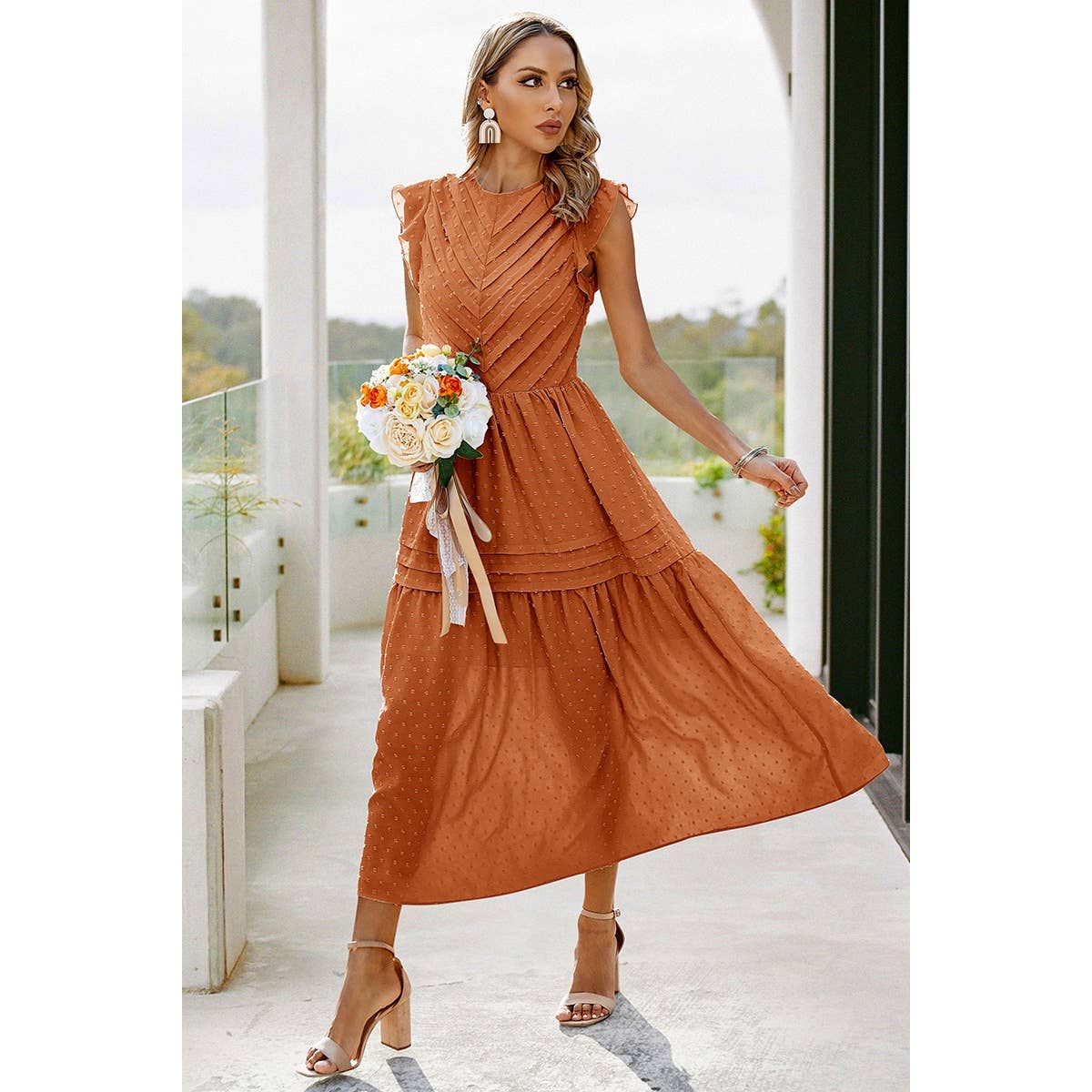calf length maxi dress Womens Mid-calf Maxi Dresses
