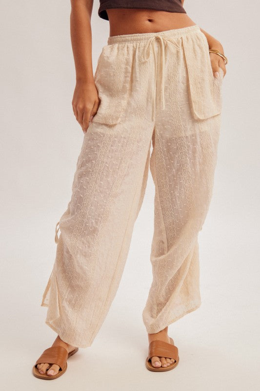 CINCHED SIDE DETAIL PANTS