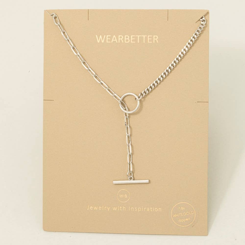 Toggle Chain Y Necklace