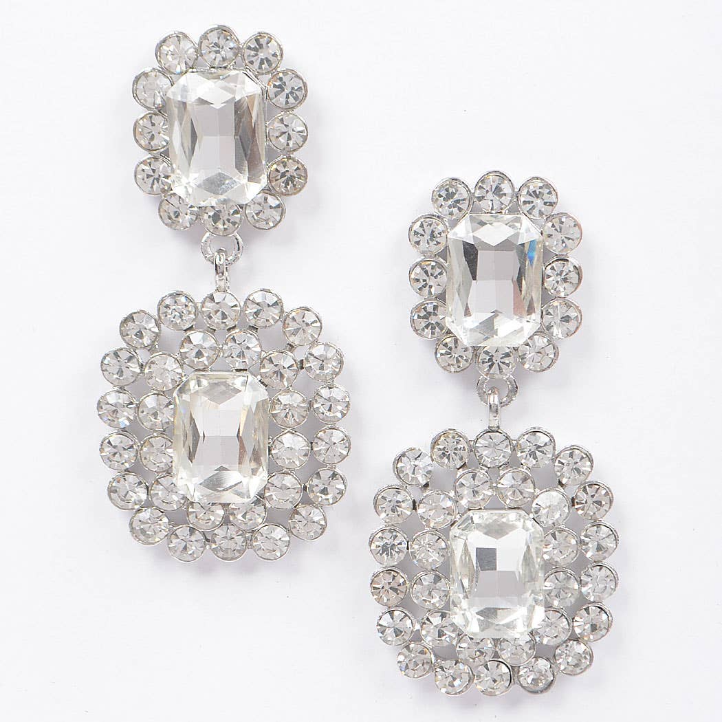 3AM BY H&D ACCESSORIES - Rhinestone Dangle Earrings