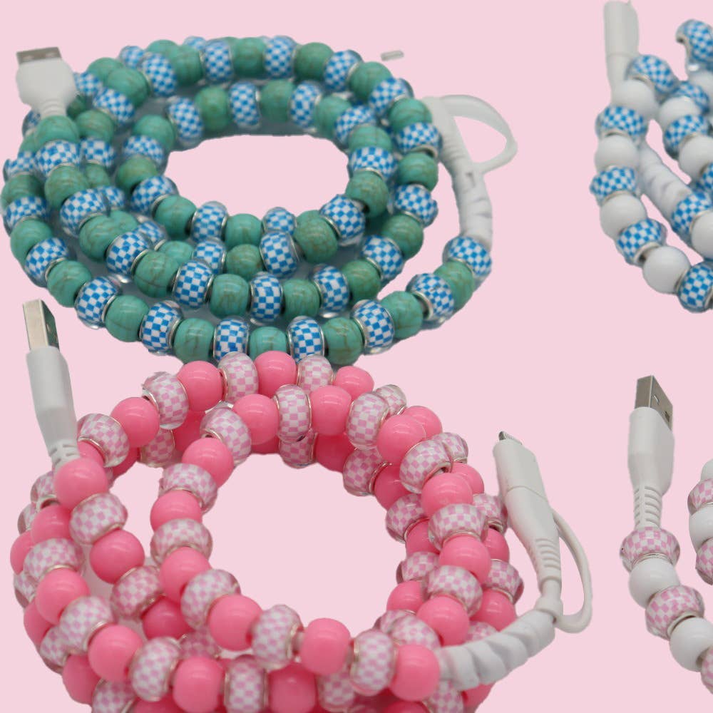 Beaded Data Cable 2 in 1