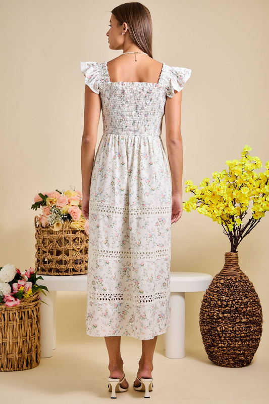 Floral Smocked Maxi Dress