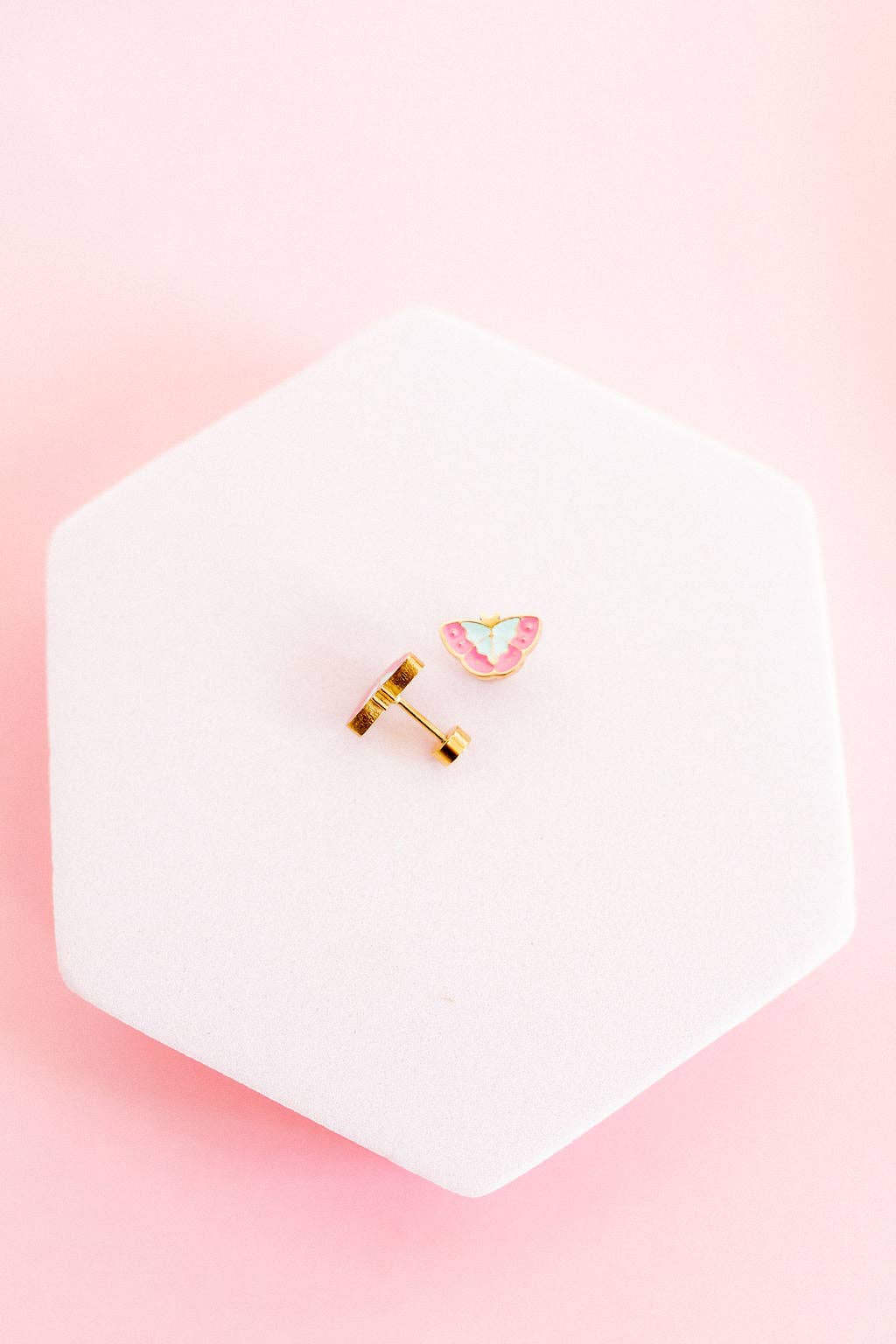 Screwback Stud Earrings - Blakely Butterfly