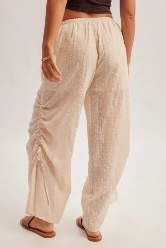 Cinched side leg pant