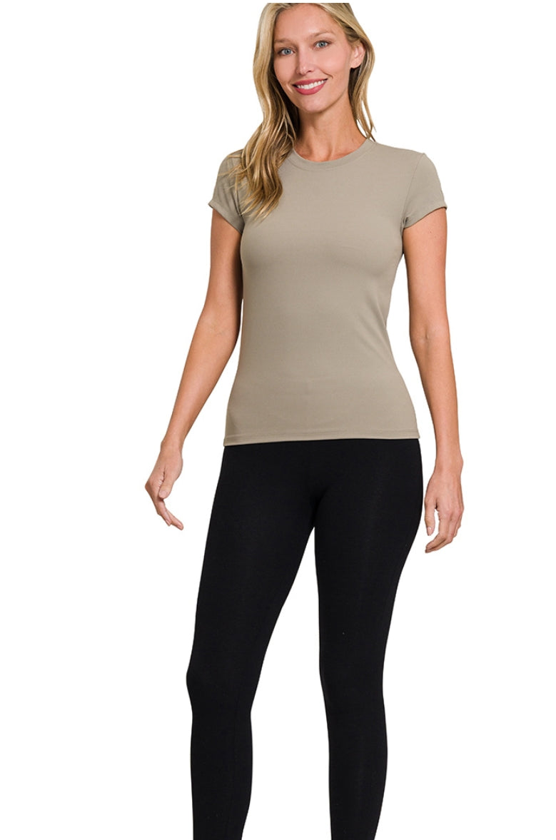 INTERLOCK SHORT SLEEVE TOP NST-6396G7