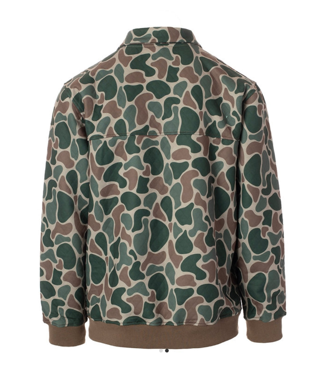 ROOST QUILTED CAMO PULLOVER