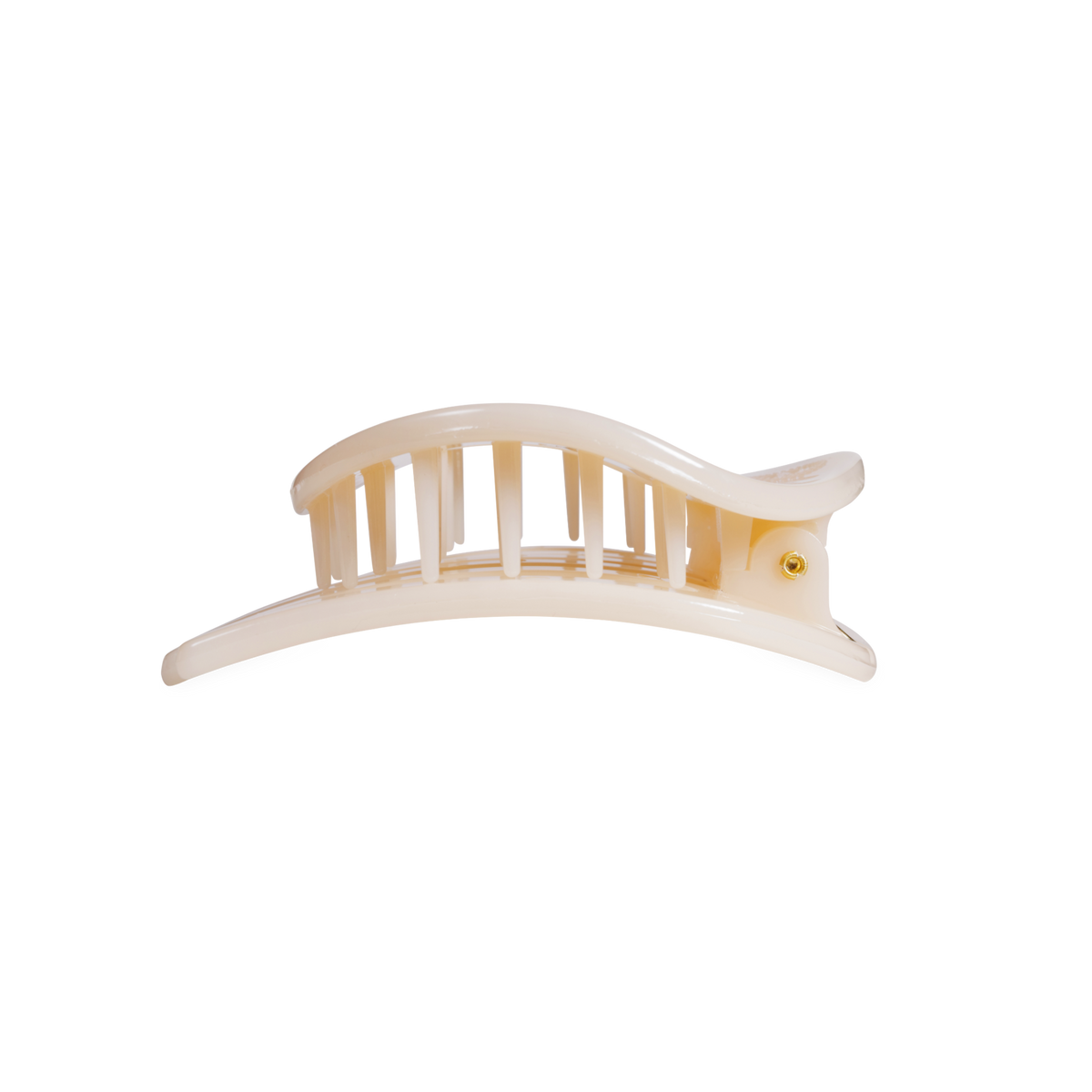 TELETIES - Almond Beige | Medium | Flat Circle Hair Clip