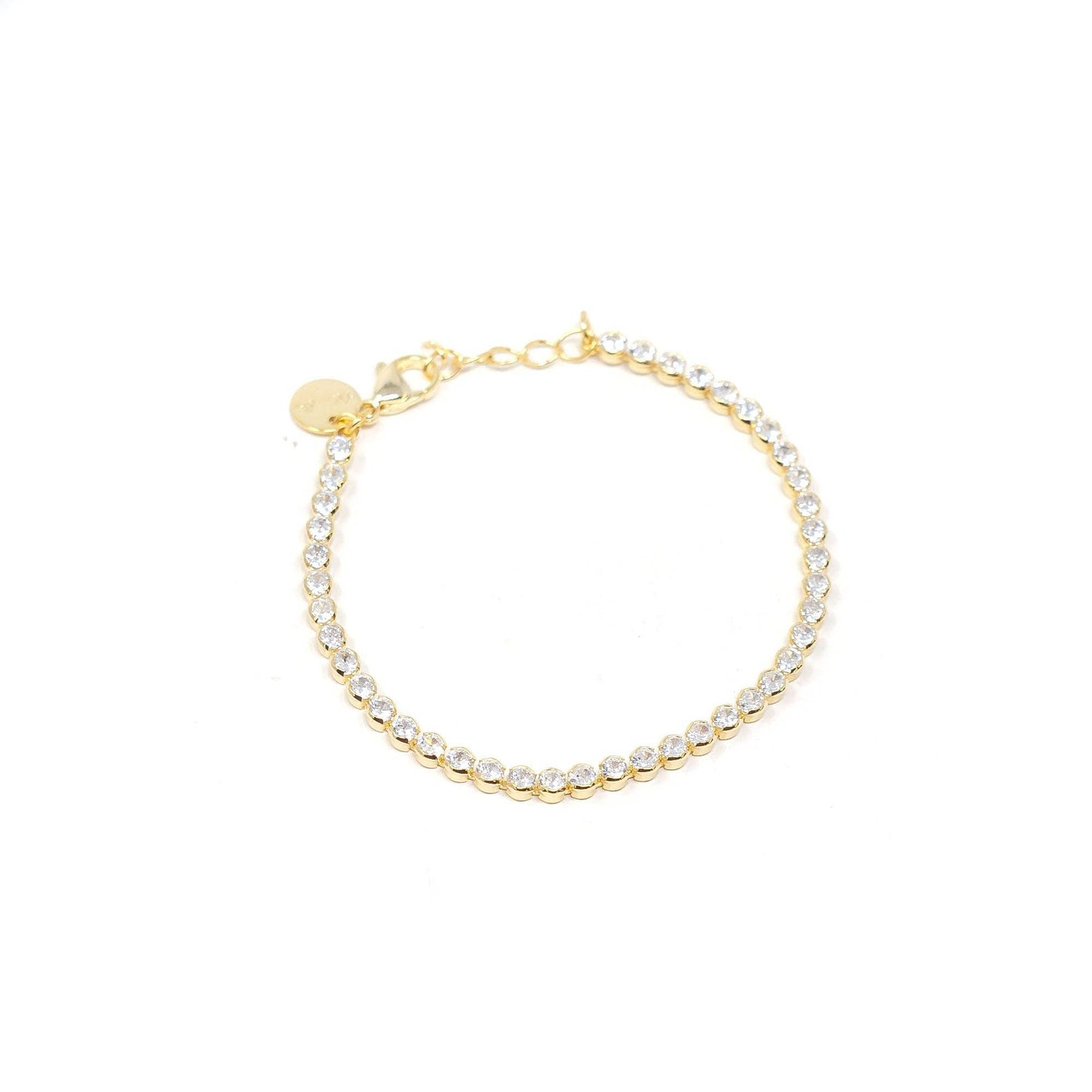 Morgan Necklace | Rhinestone Chain in Gold or Silver