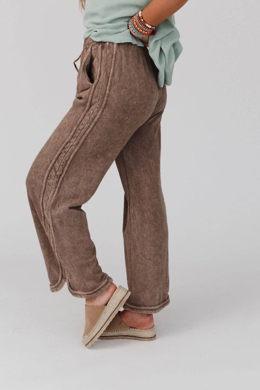 Three Bird Nest - So Comfy Wide Leg Full Pant - New Mocha