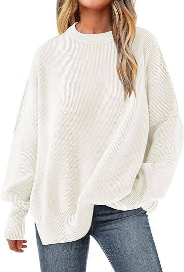 Rosa Clothing - Loose fit slouchy batwing sleeve knit sweater