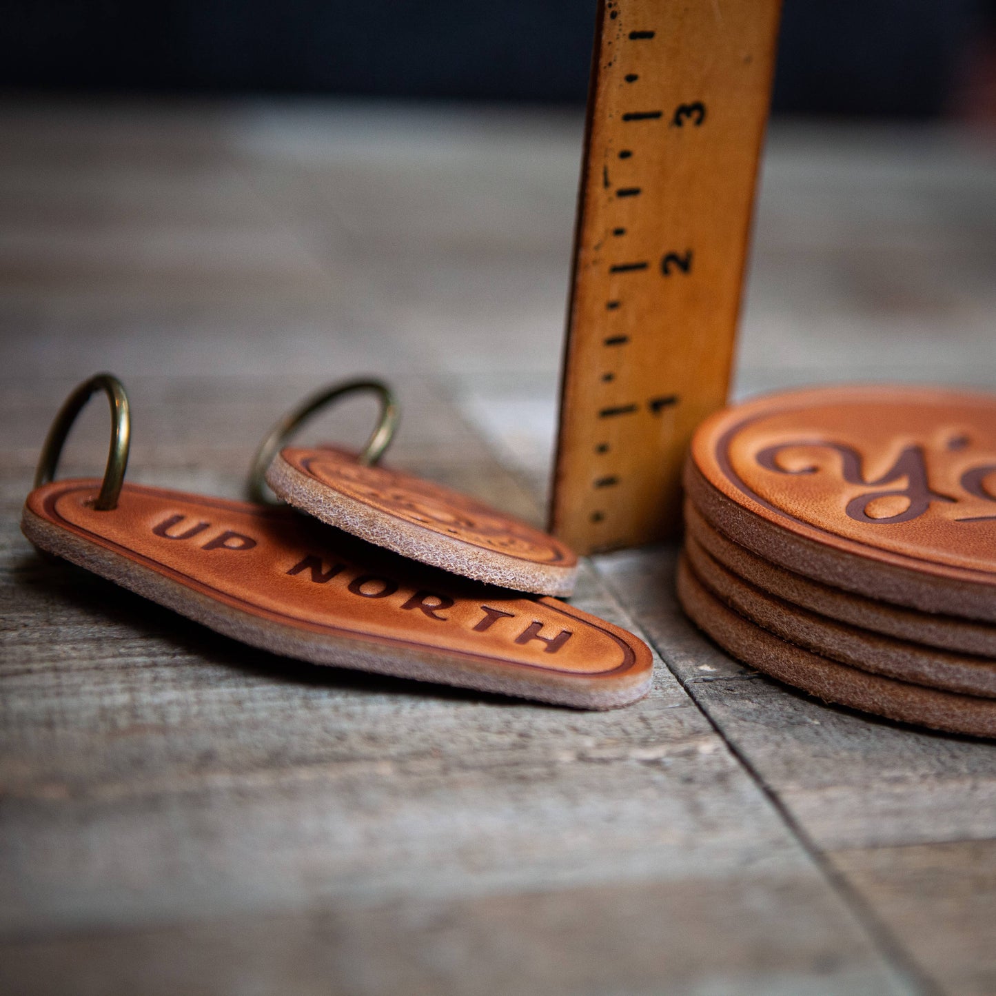 Golfer Leather Coaster