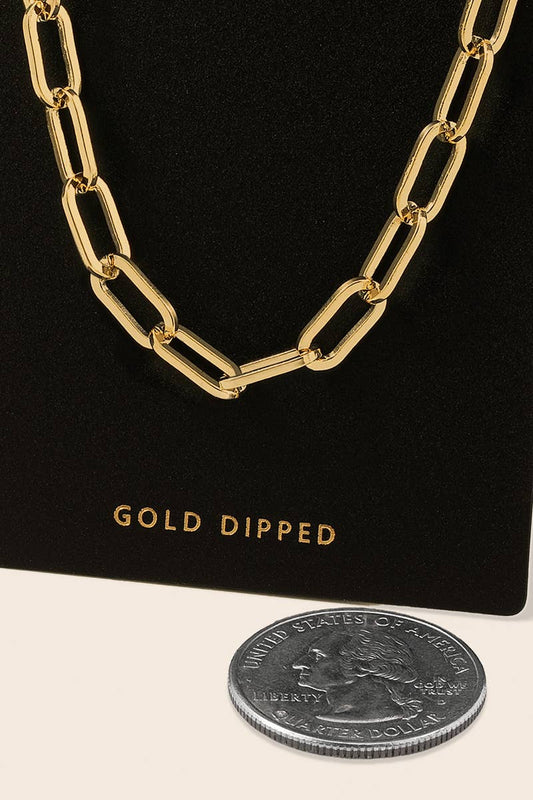 Dainty Oval Chain Link Necklace