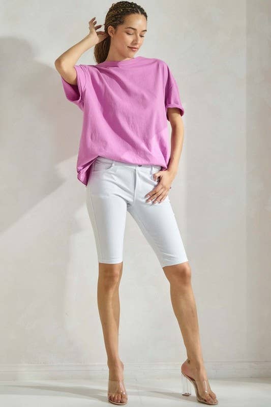 Essential Raw Edge Oversize Tee