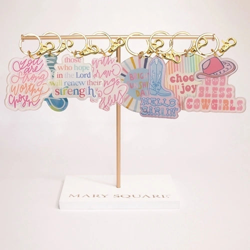 Acrylic Keychains with Inspirational Message