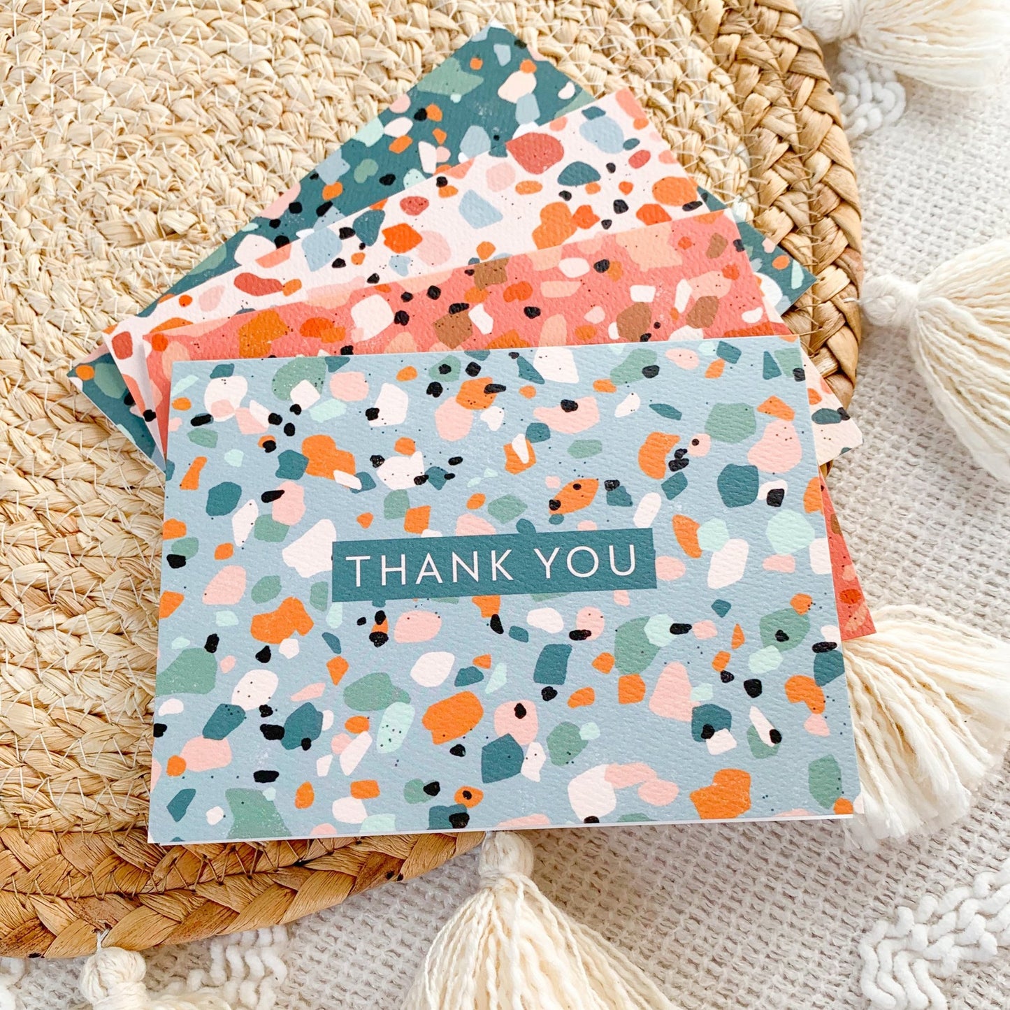 Terrazzo Thank You Cards Assorted Designs