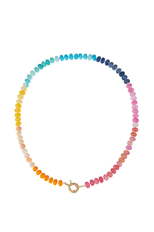 COLORFUL GLASS BEADED NECKLACE-01