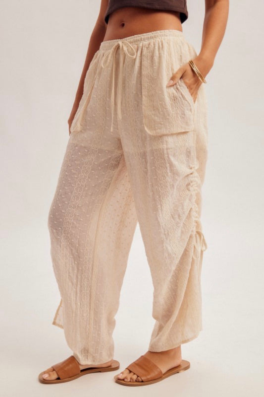 Cinched side leg pant
