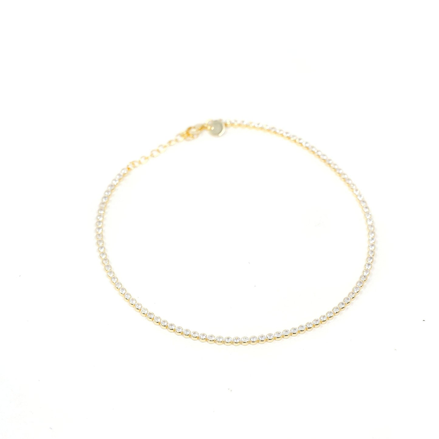 Morgan Necklace | Rhinestone Chain in Gold or Silver 