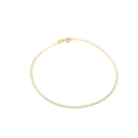 Morgan Necklace | Rhinestone Chain in Gold or Silver 
