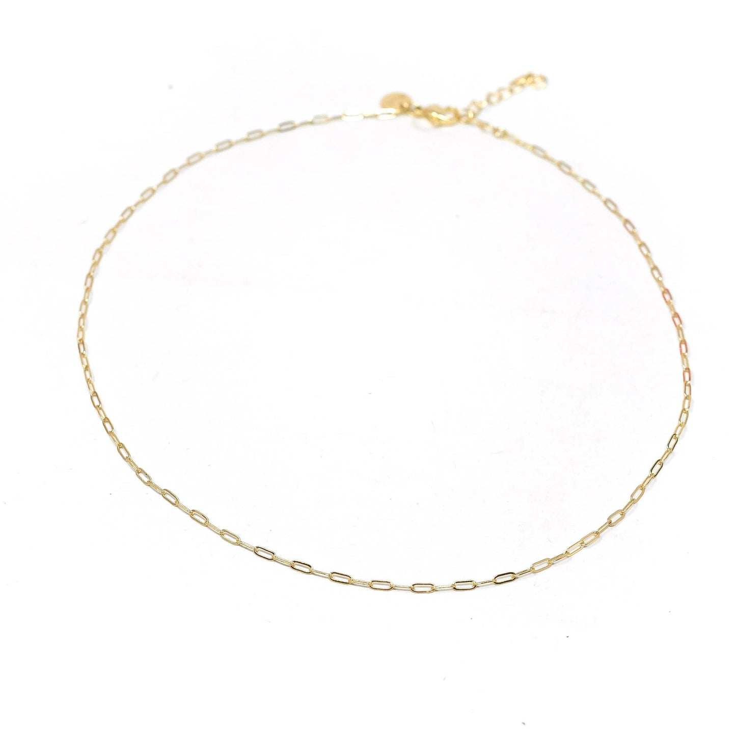 Mini Paperclip Chain Necklace | Threader Charm Necklace  