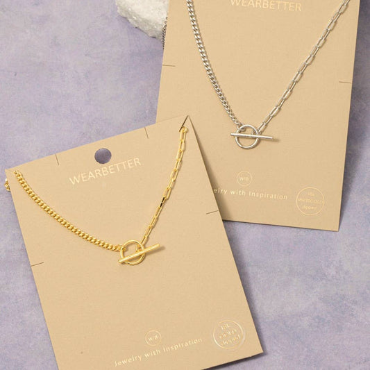 Toggle Chain Y Necklace