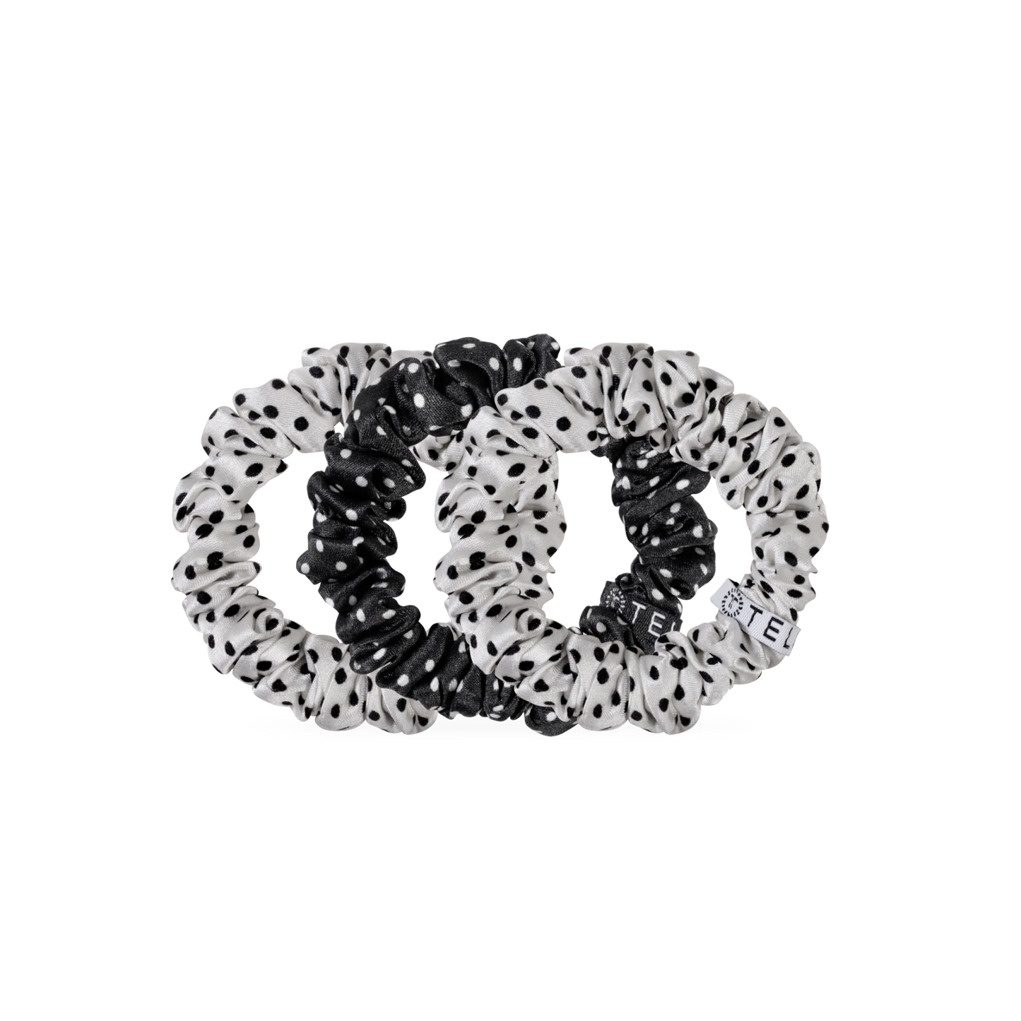TELETIES - Polka Dot Party Small Silk Scrunchie