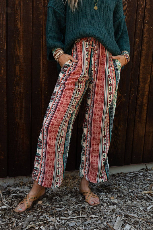 Staycation Wide Leg Drawstring Pant