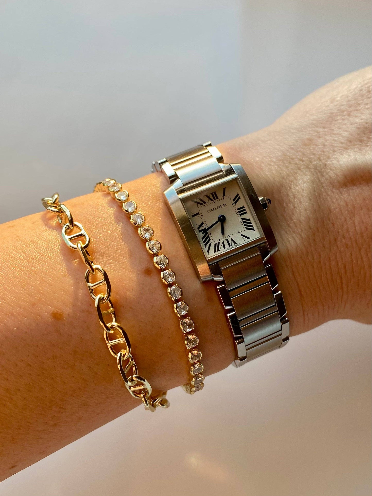 The Sis Kiss - Sophia Snake Chain Bracelet (Style with Charms)