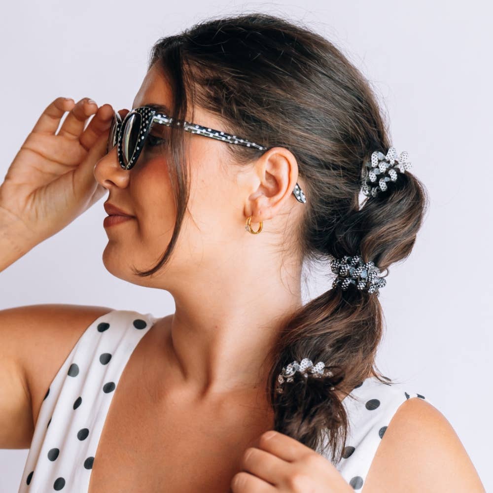 TELETIES - Polka Dot Party Large Hair Ties