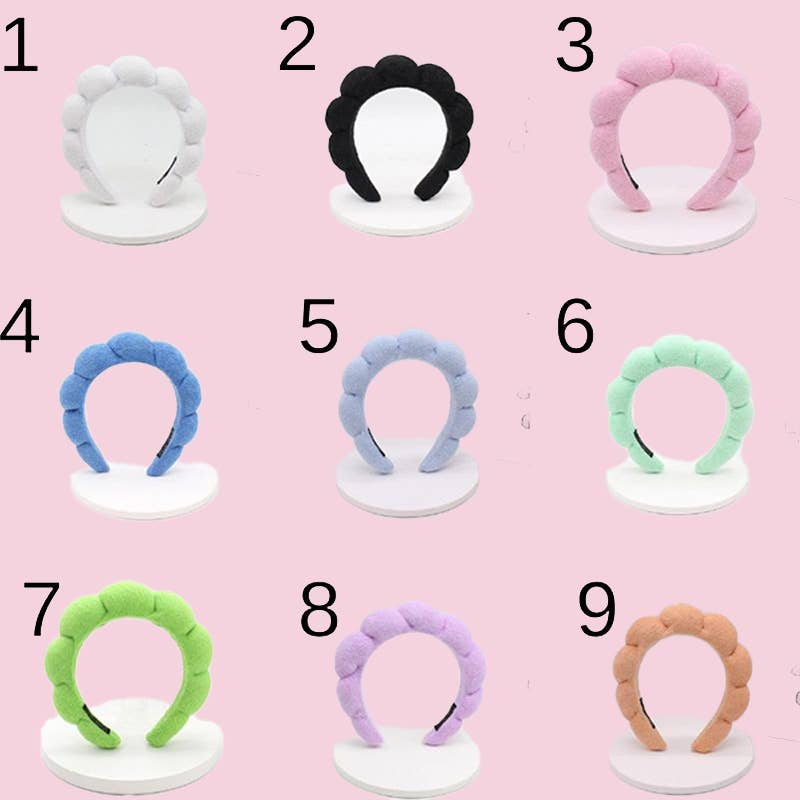 Terry Cloth Sponge Twist Headband