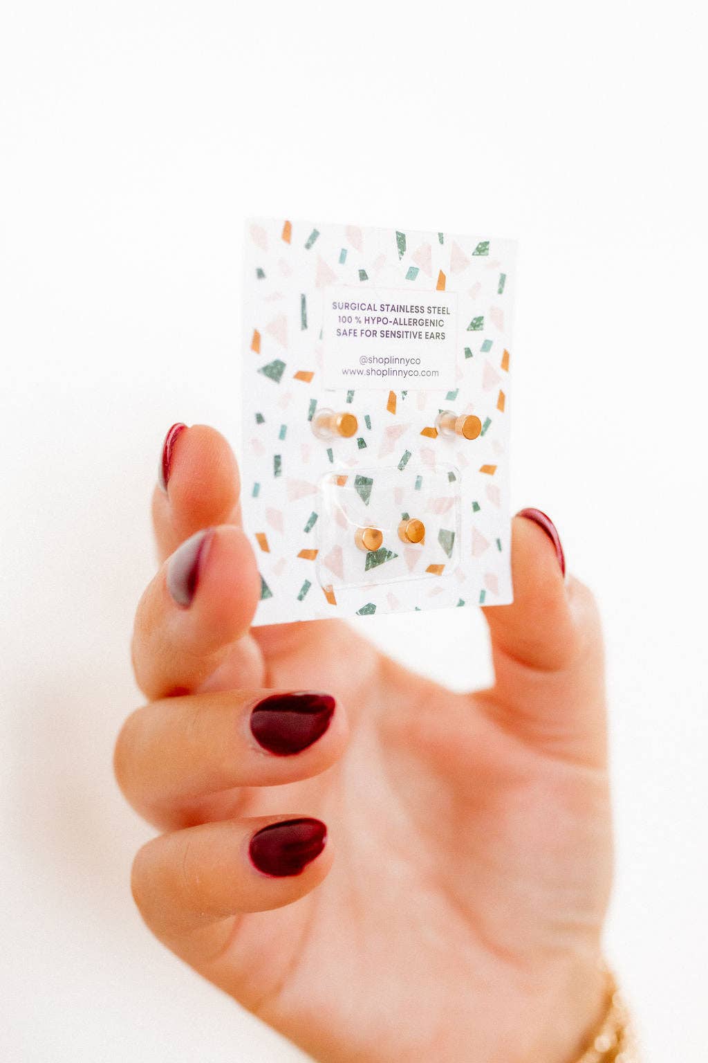 Screwback Stud Earrings - Payton Pearl White 5mm