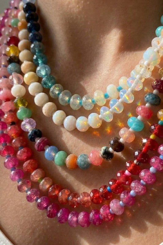 COLORFUL GLASS BEADED NECKLACE-01