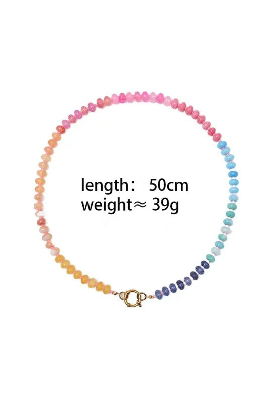 COLORFUL GLASS BEADED NECKLACE-01