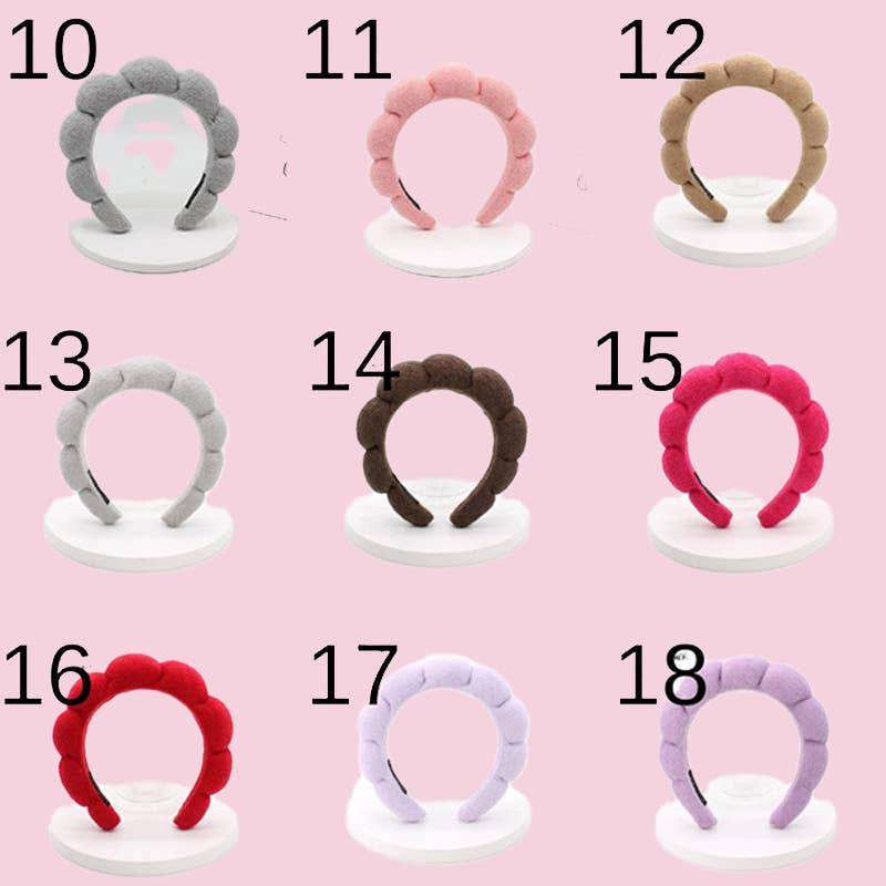 Terry Cloth Sponge Twist Headband