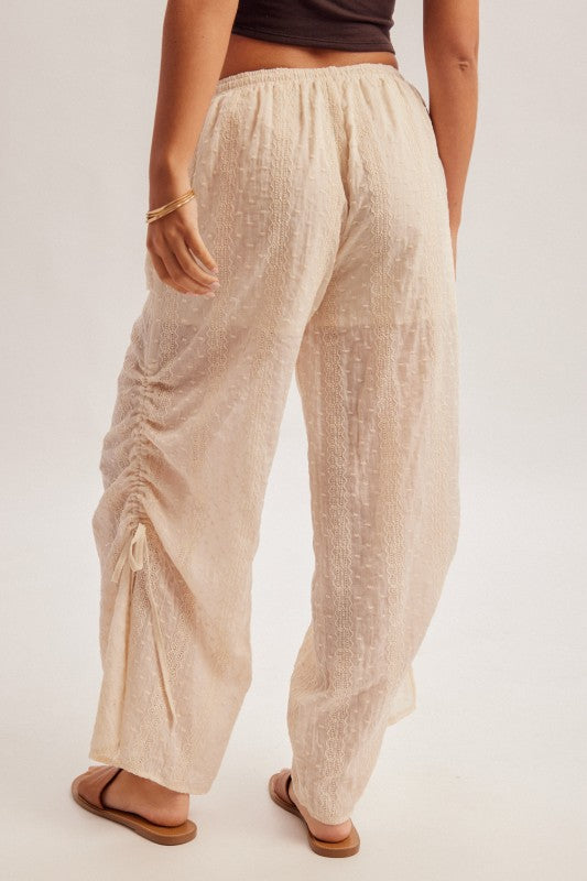 CINCHED SIDE DETAIL PANTS