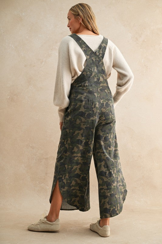 CAMO RELAXED FIT OVERALLS