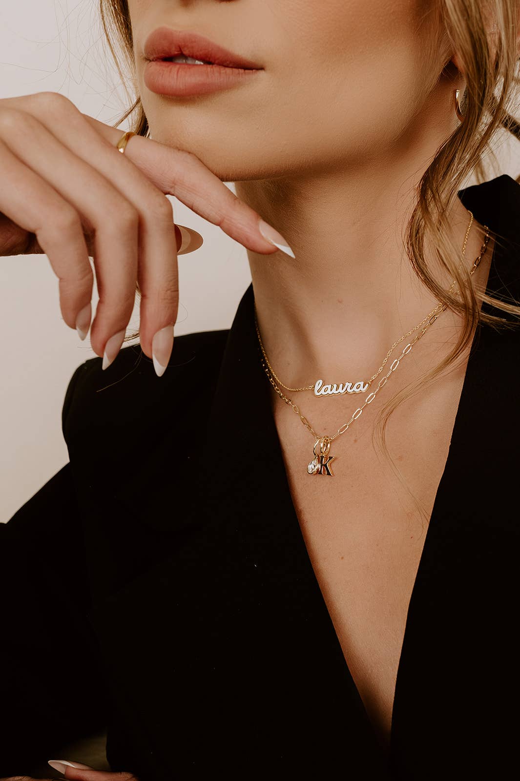 Mini Paperclip Chain Necklace | Threader Charm Necklace  