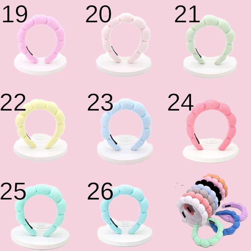 Terry Cloth Sponge Twist Headband