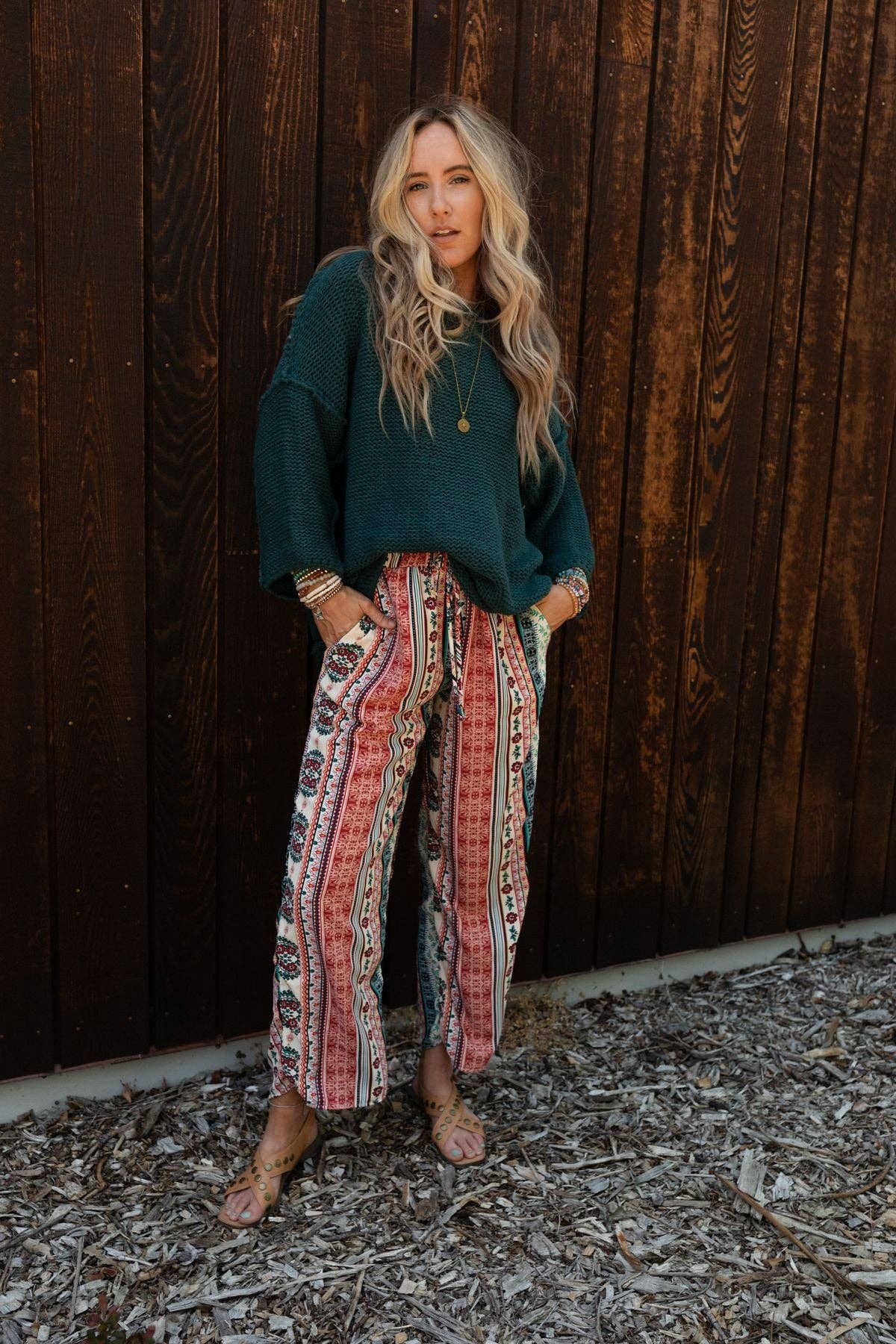 Staycation Wide Leg Drawstring Pant