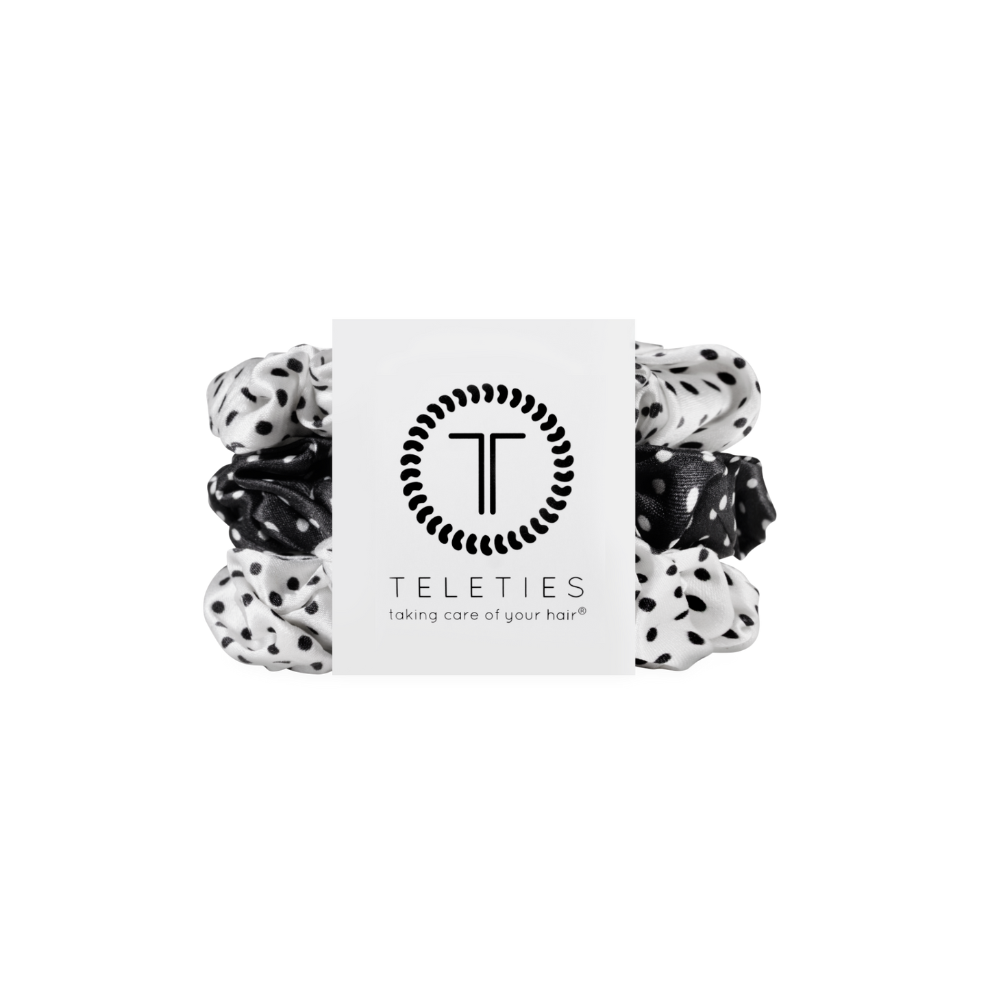 TELETIES - Polka Dot Party Large Silk Scrunchie