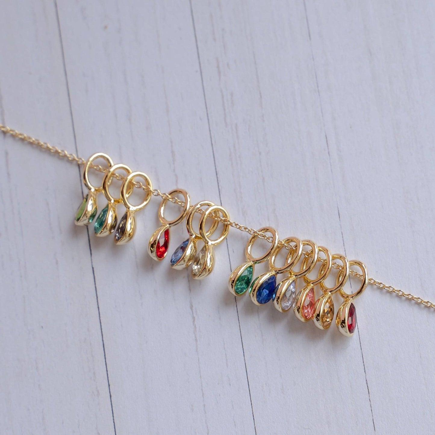 Birthstone Charms Teardrop