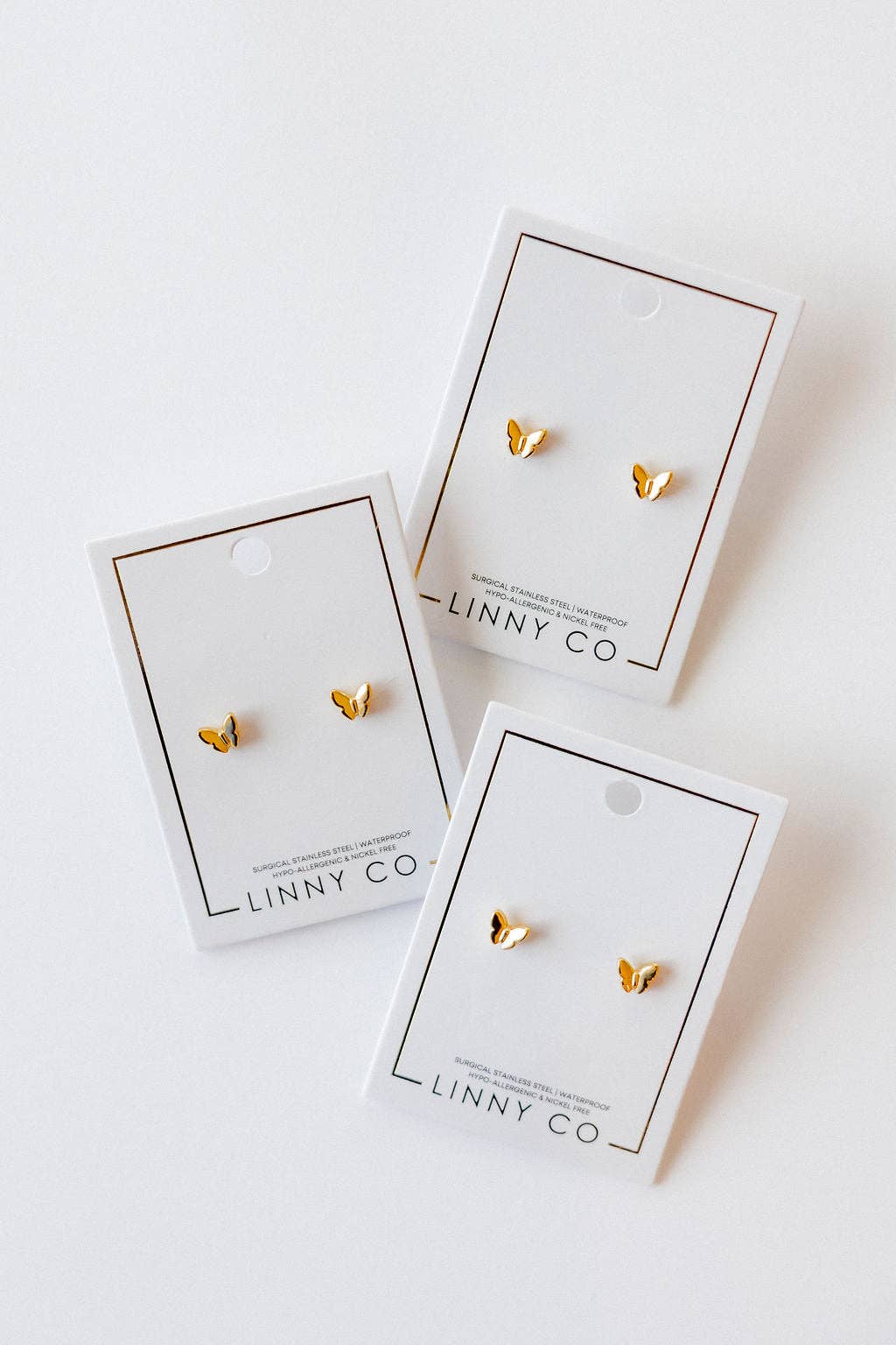 Screwback Stud Earrings - Bella Butterfly