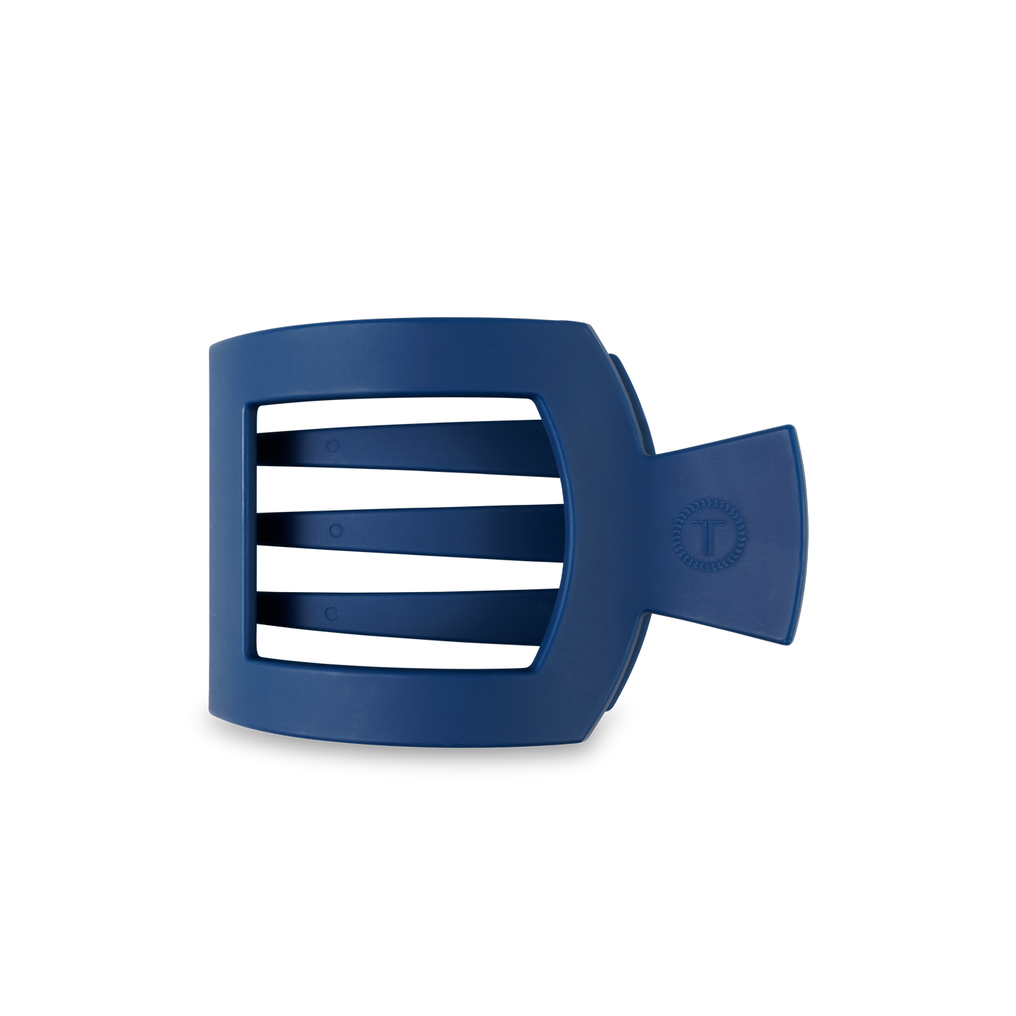 TELETIES - Square Flat Hair Clip | Med. | Midnight Rain