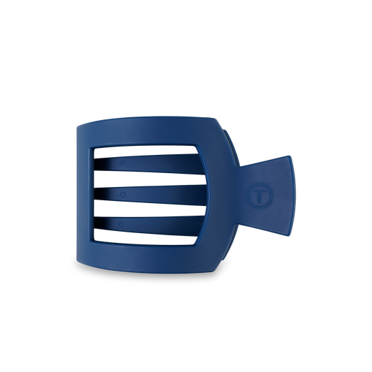 TELETIES - Square Flat Hair Clip | Med. | Midnight Rain