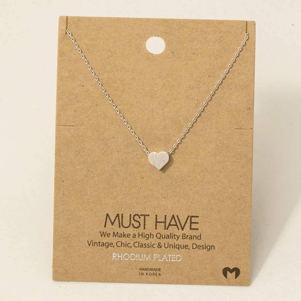 Dainty Heart Pendant Necklace