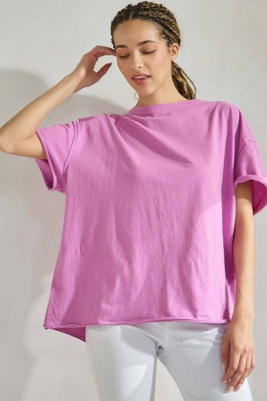 Essential Raw Edge Oversize Tee
