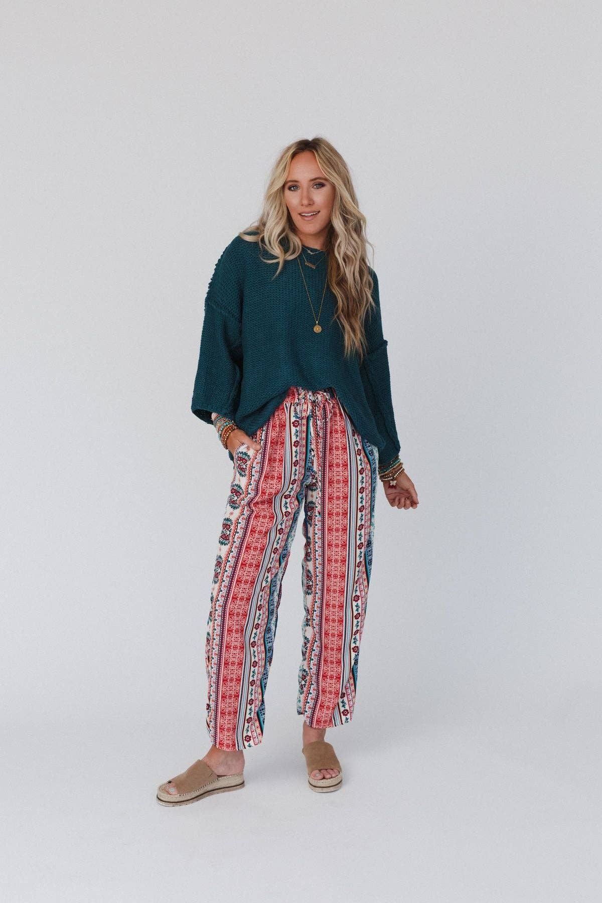 Staycation Wide Leg Drawstring Pant