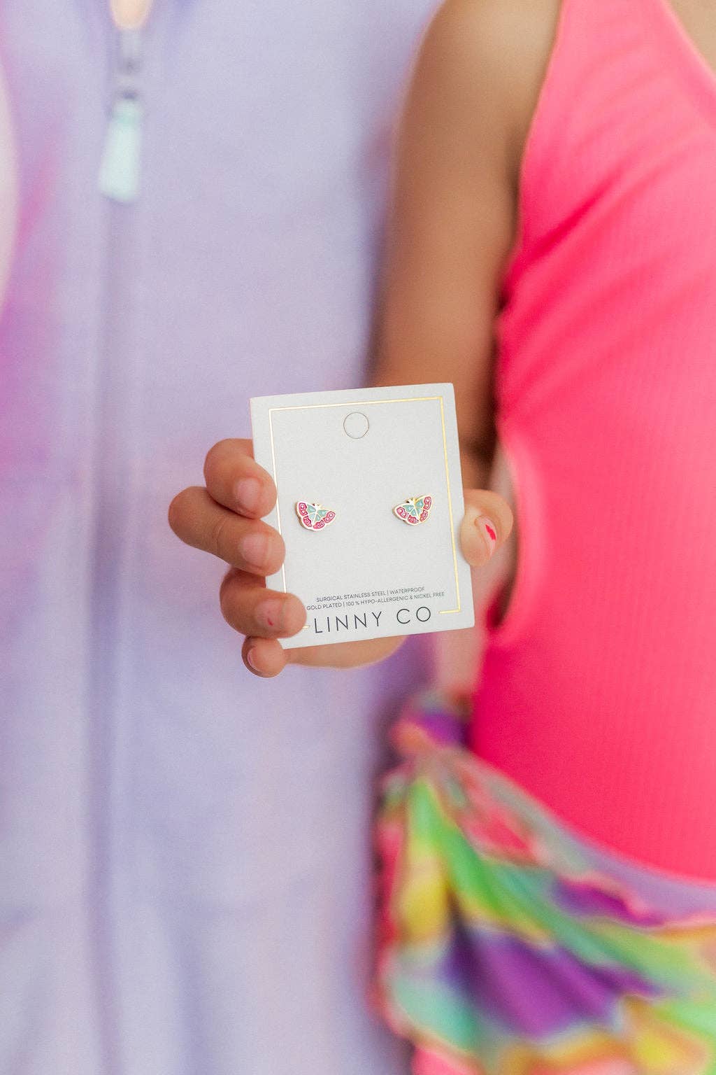 Screwback Stud Earrings - Blakely Butterfly