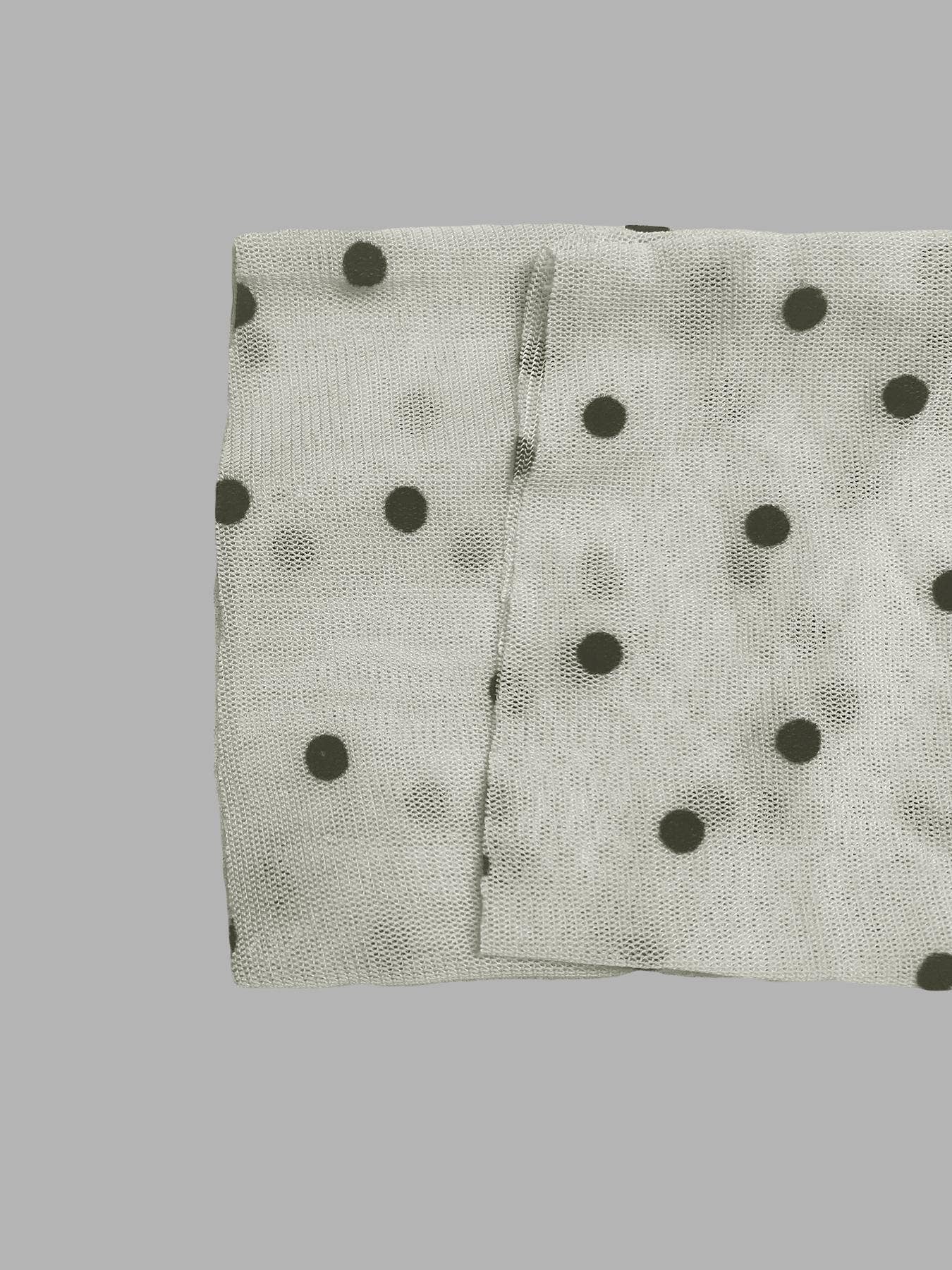 Polka Dot Sheer Mesh Blouse