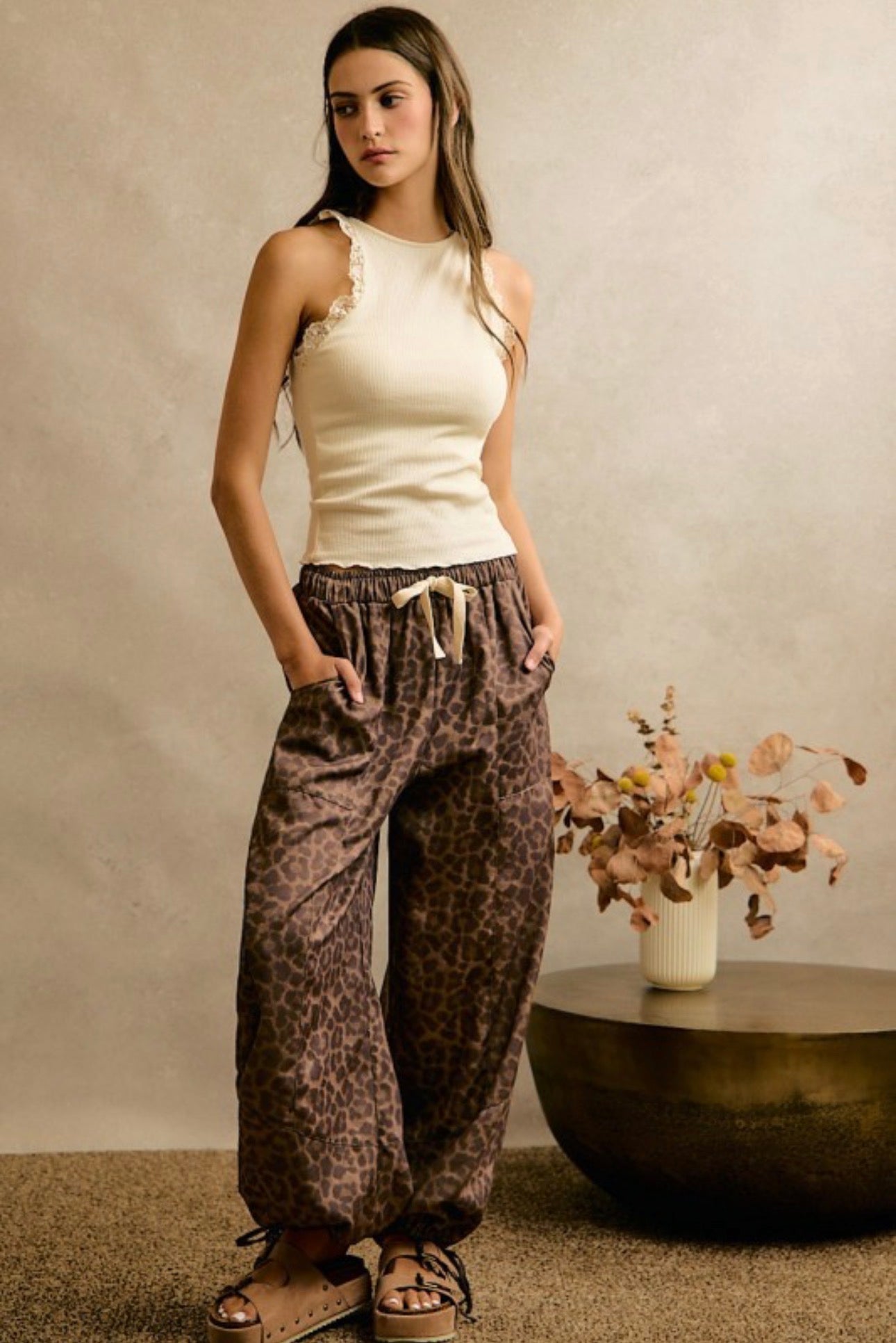 Leopard balloon pant
